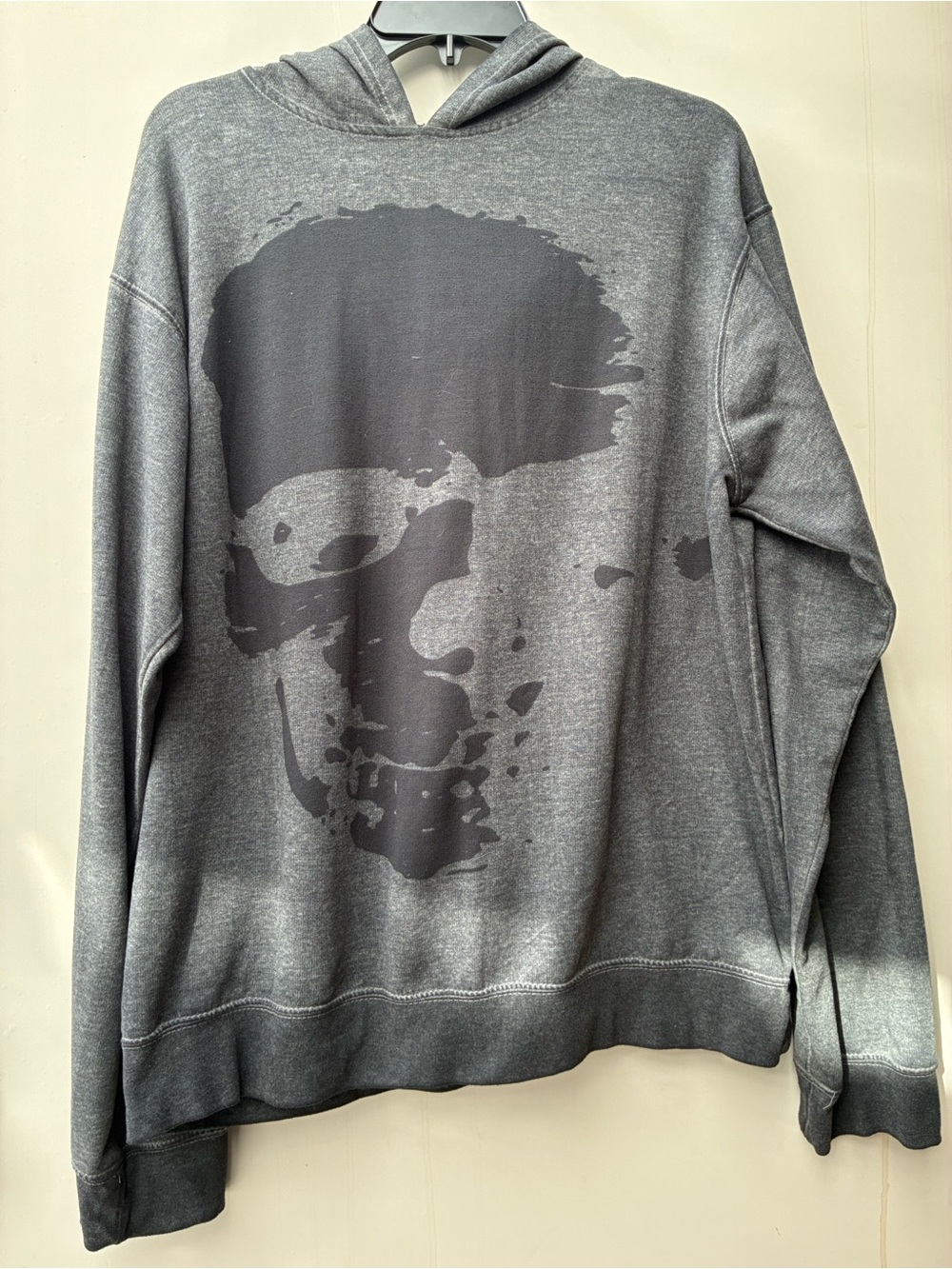 Route 66 Men's Gray Zip-Up Hoodie with Tonal Graphic